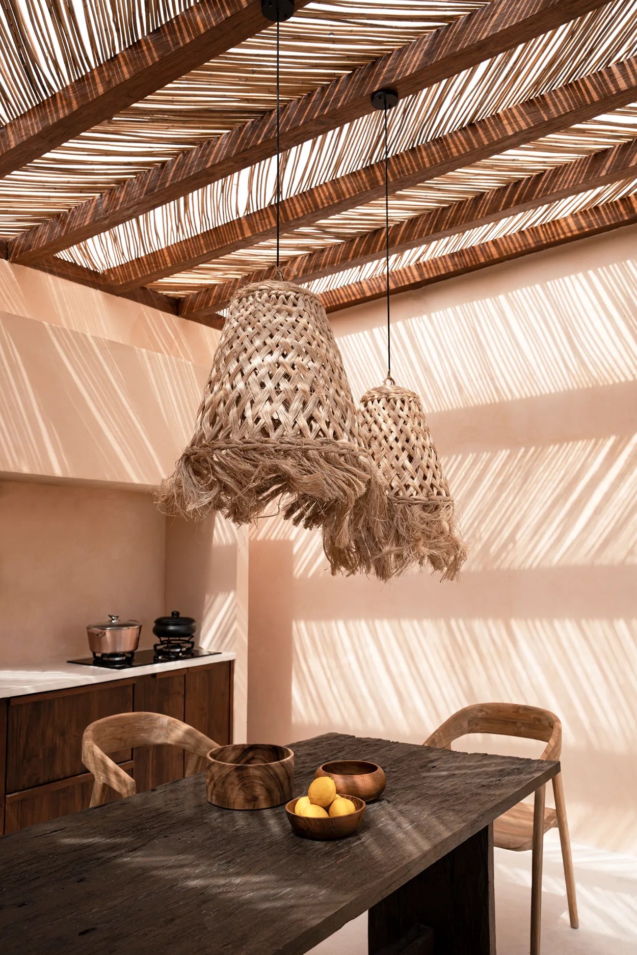De Abaca Kwallen Hanger - Natuurlijk - M