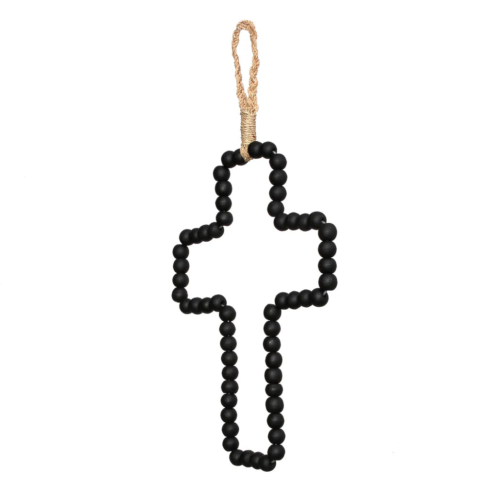 Wooden Cross - Black