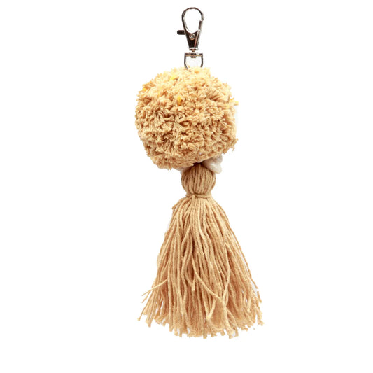 De Pompom Sleutelhanger - Mocca