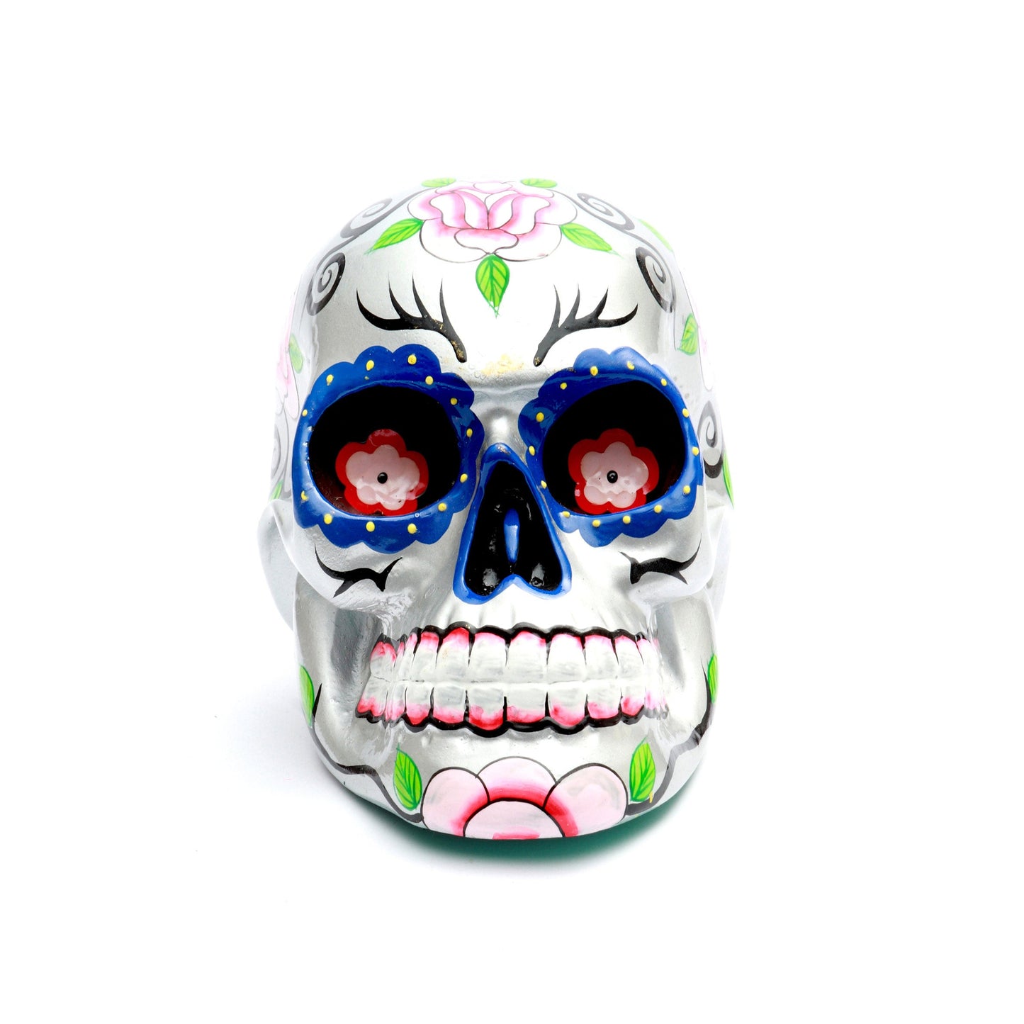 De Mexicaanse Zilveren Suikerschedel - S