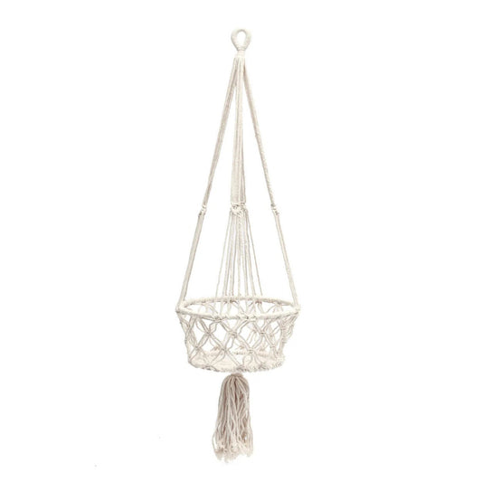 The Macramé Plant Hanger - White - L_40
