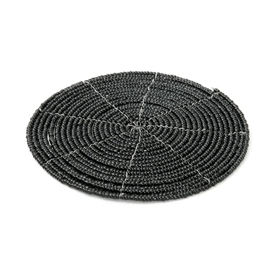 The beaded coaster - Black_40