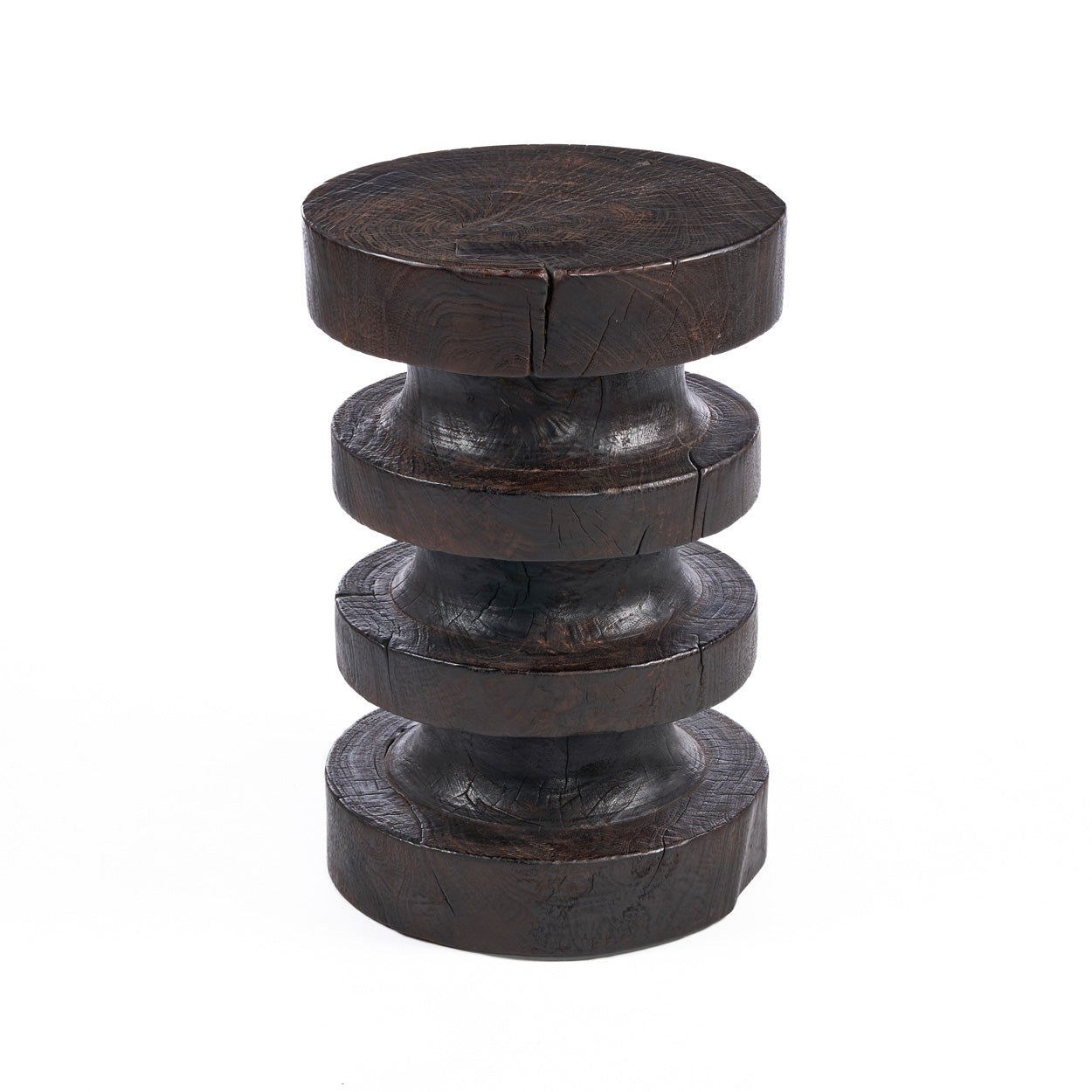 De Mocha Rings Side Tafel - Dark Walnut