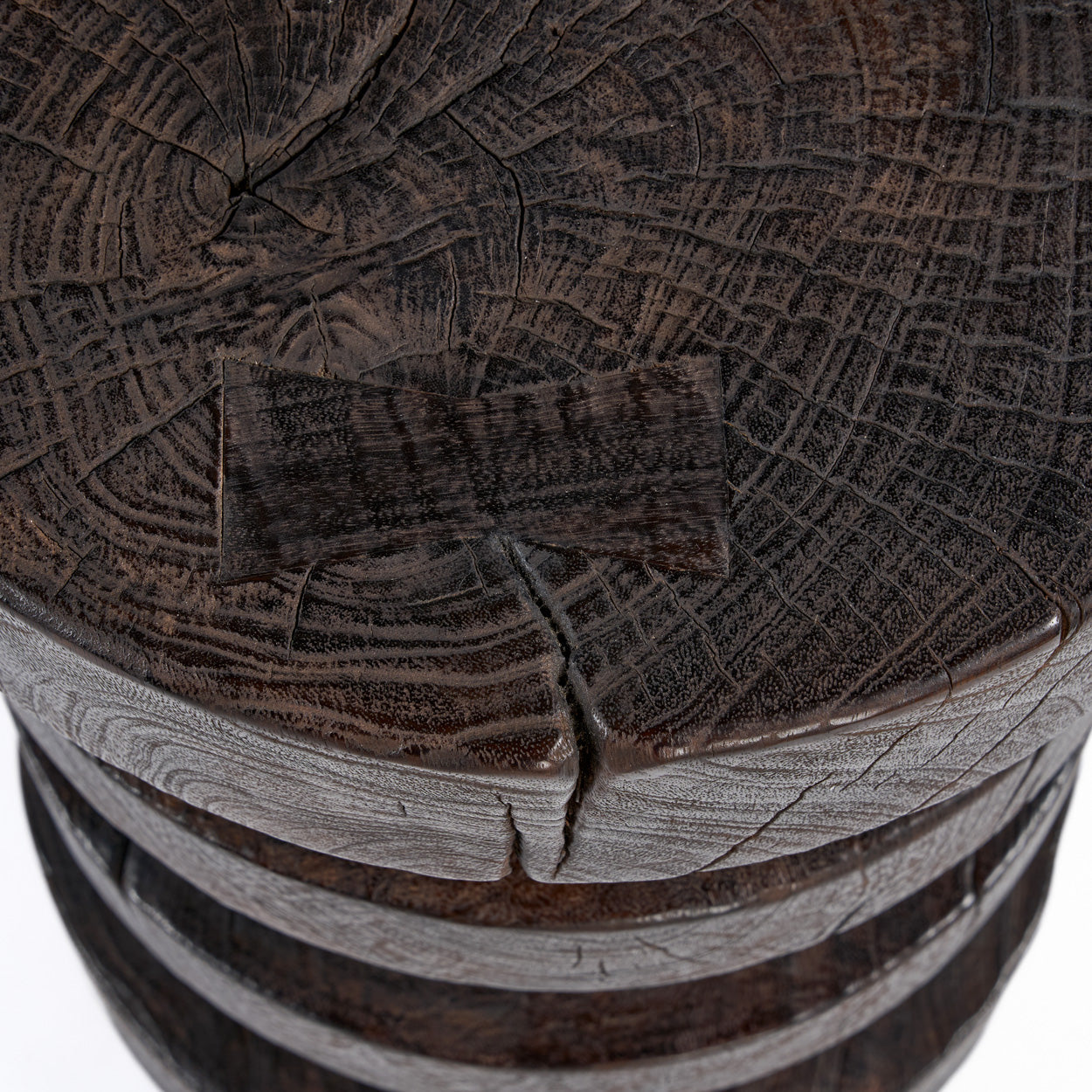 De Mocha Rings Side Tafel - Dark Walnut