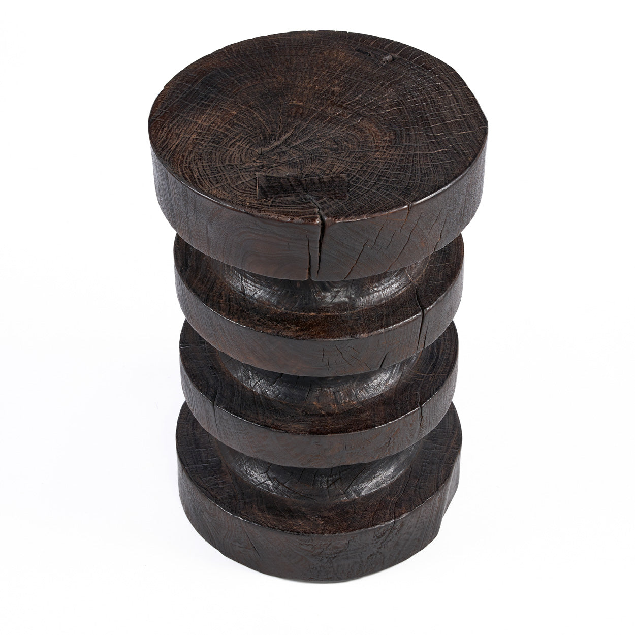 De Mocha Rings Side Tafel - Dark Walnut
