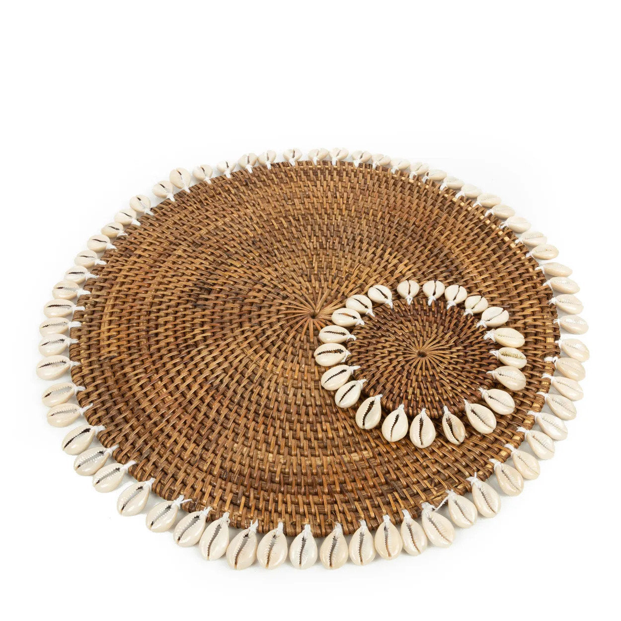 De Koloniale Schelp Placemat - Natuurlijk Bruin