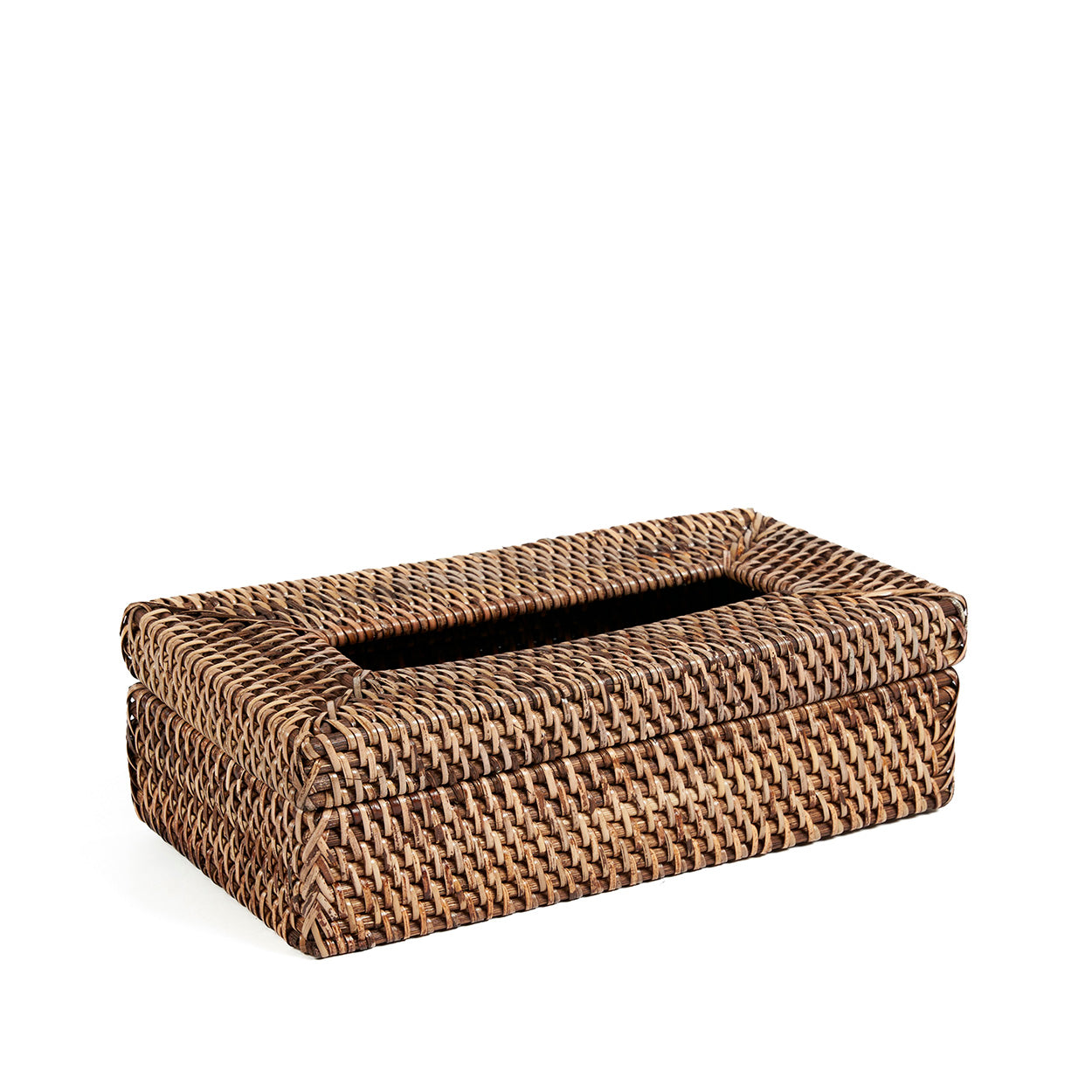 De Rattan Classic Tissue Box - Natuurlijk Bruin