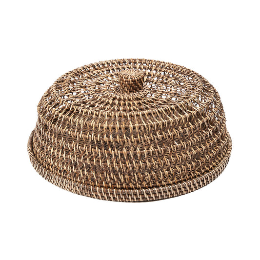 De rotan voedselkap - naturel bruin - L