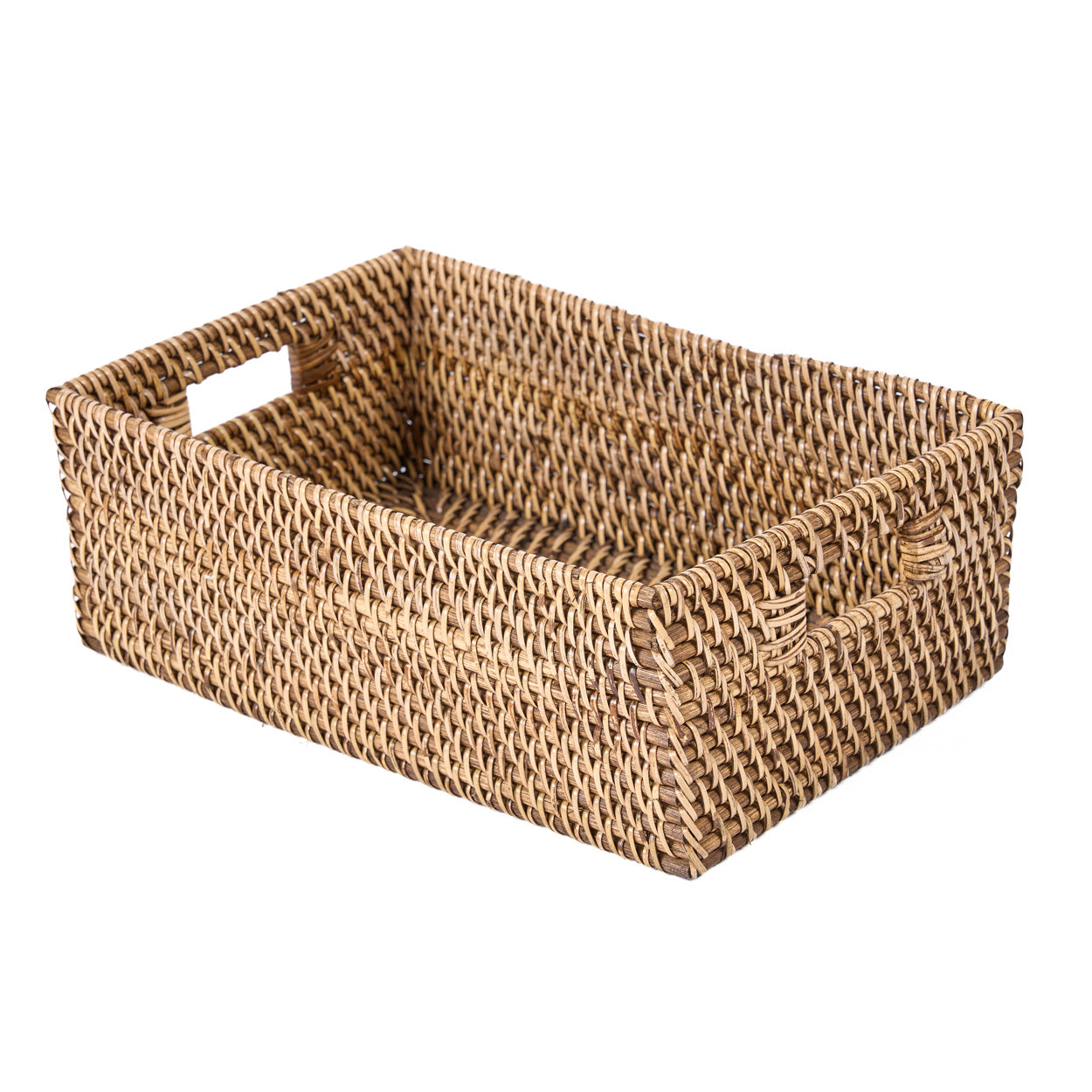 De rotan opberghouder - naturel bruin
