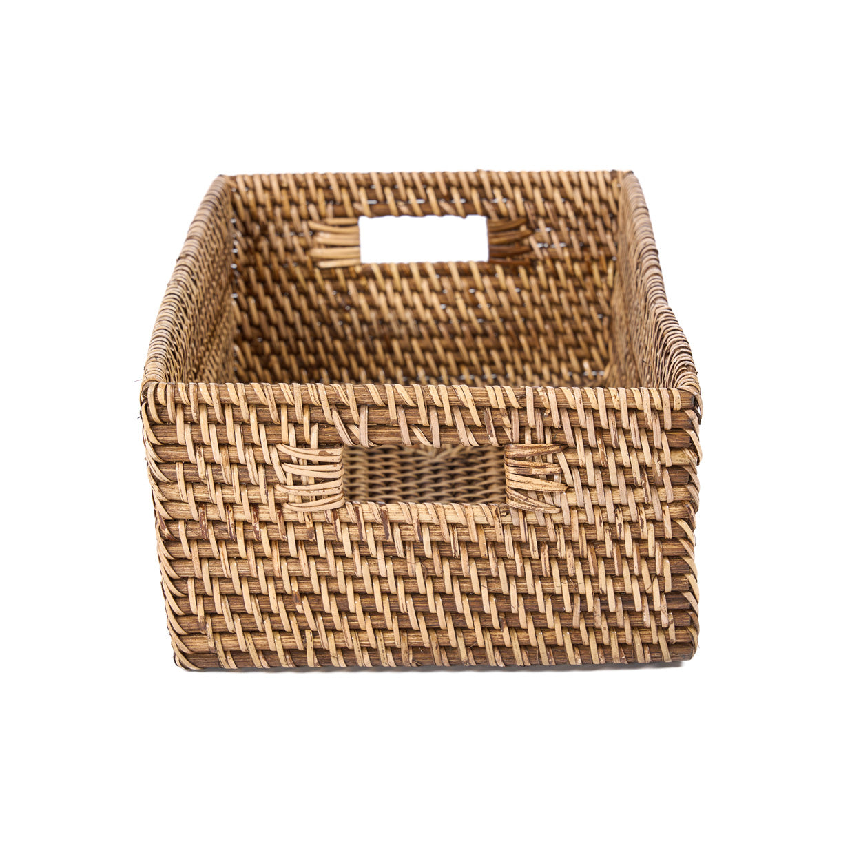 De rotan opberghouder - naturel bruin