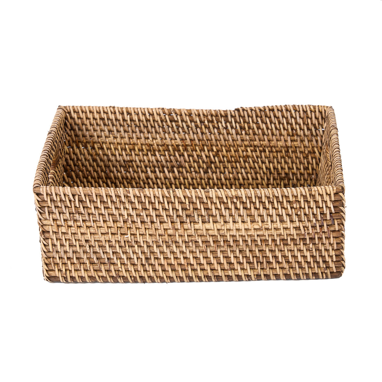 De rotan opberghouder - naturel bruin