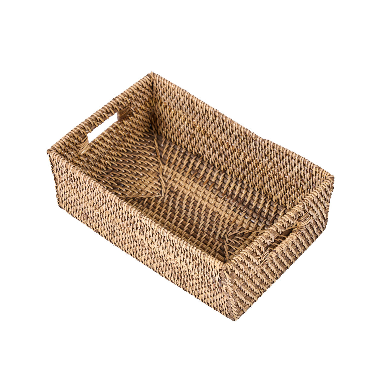 De rotan opberghouder - naturel bruin