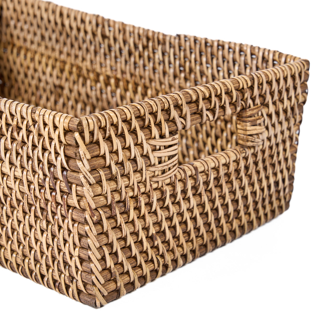 De rotan opberghouder - naturel bruin
