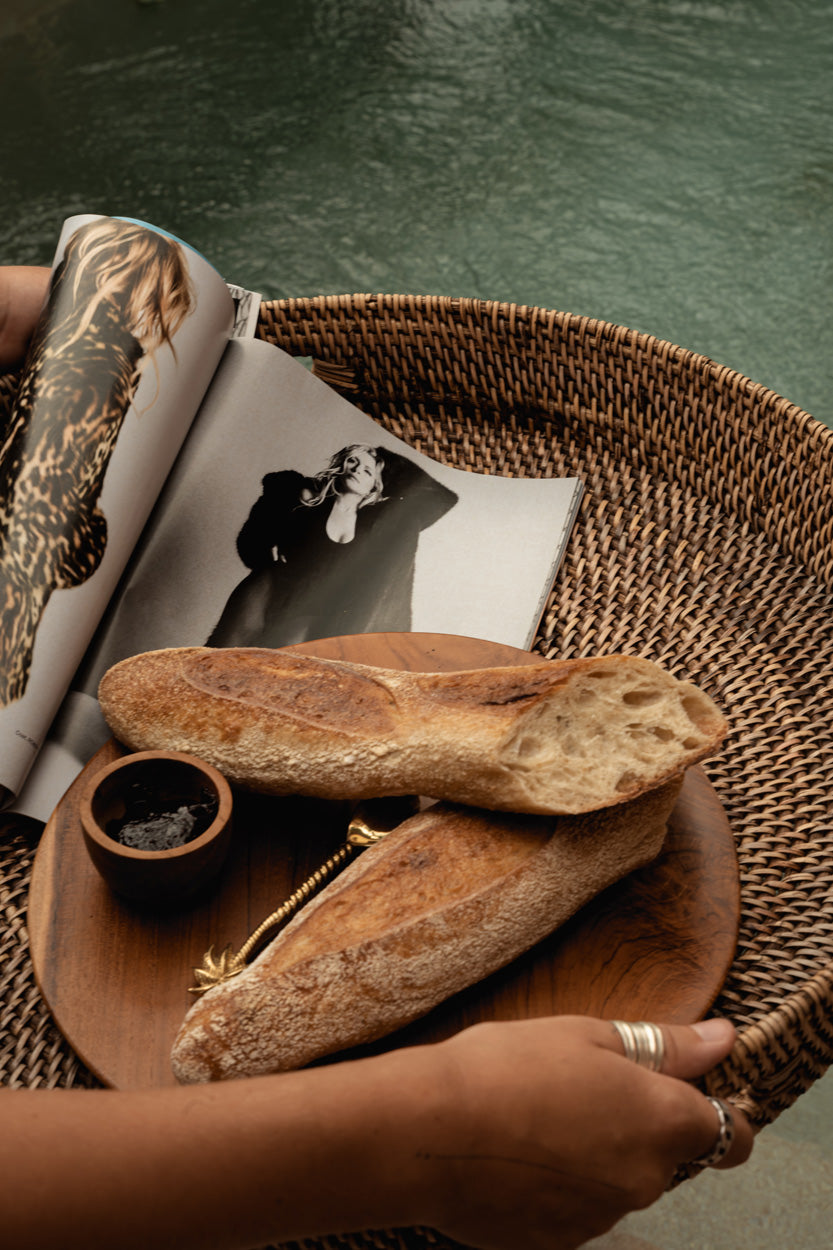 De Carry-All-dienbladen - naturel bruin - M