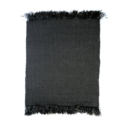 The Rug with Fringes - Black - 180x240