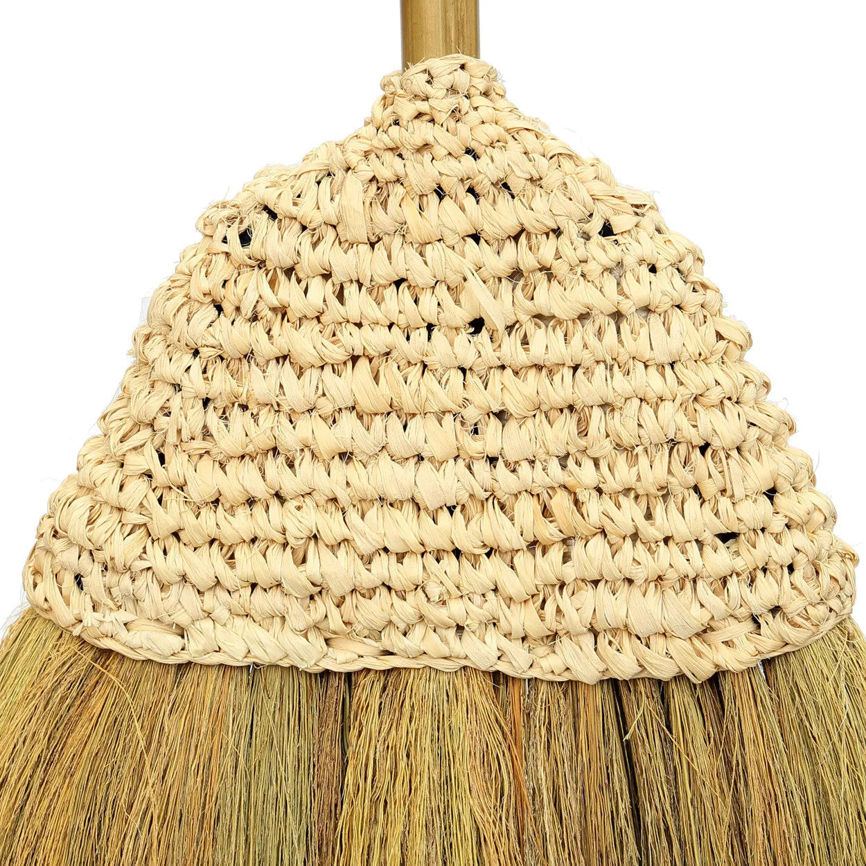De raffia bezem - naturel