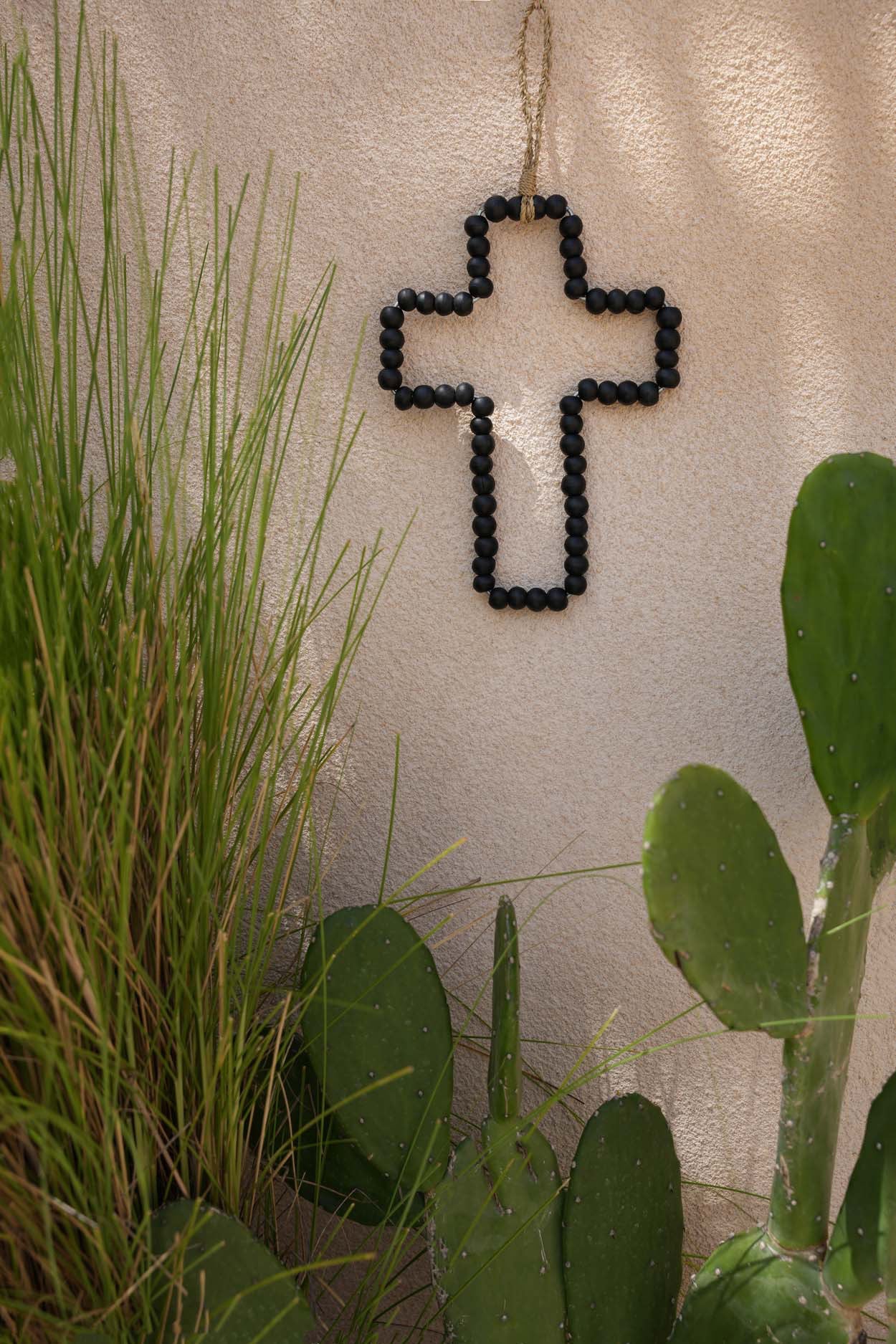 Wooden Cross - Black