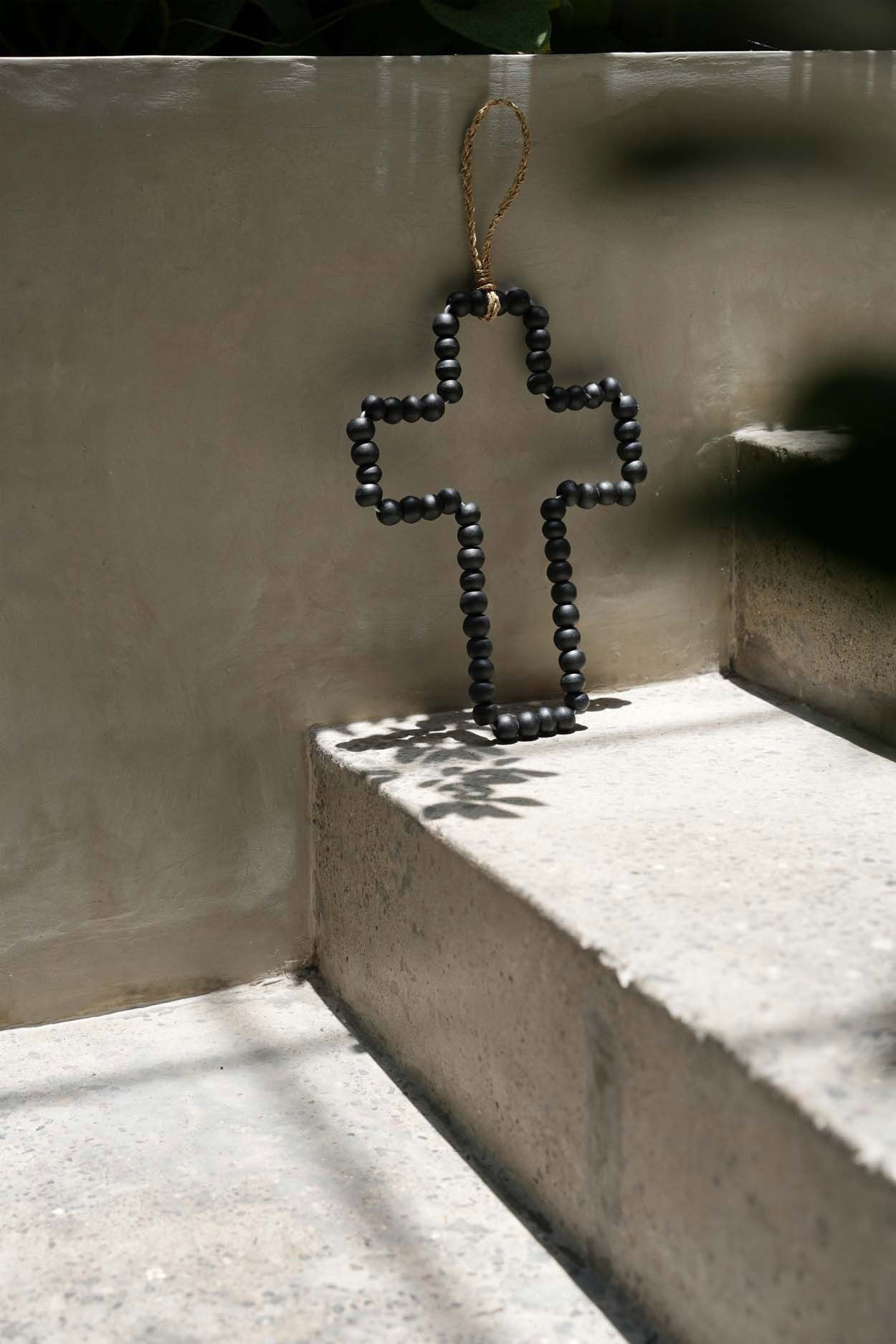 Wooden Cross - Black