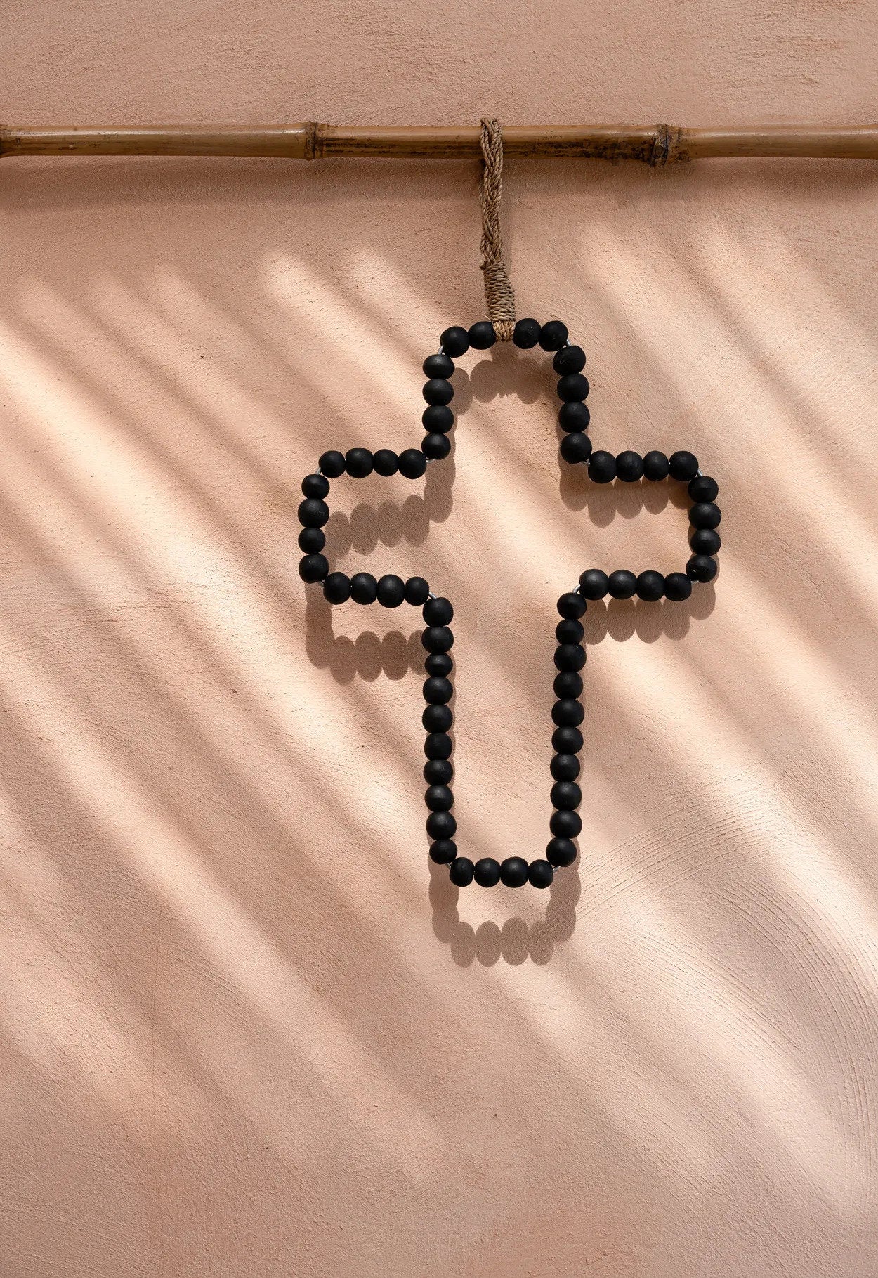 Wooden Cross - Black