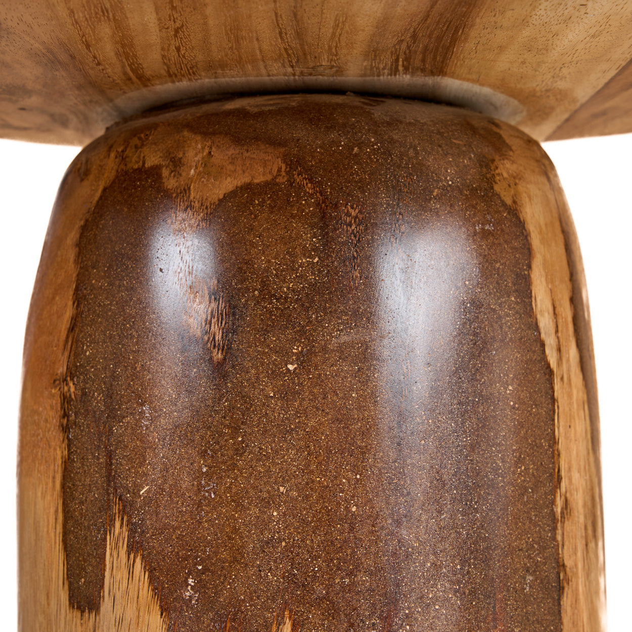 De mangohouten trommel bijzettafel - naturel