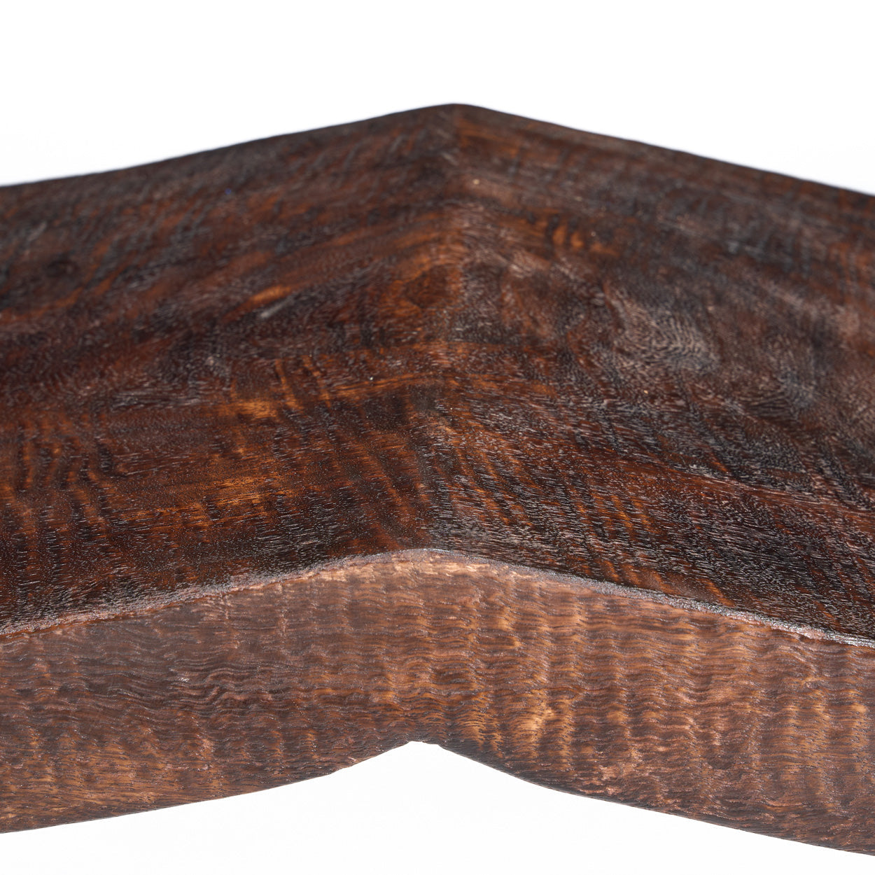 The Lombok Wave Bench - Dark Walnut - M