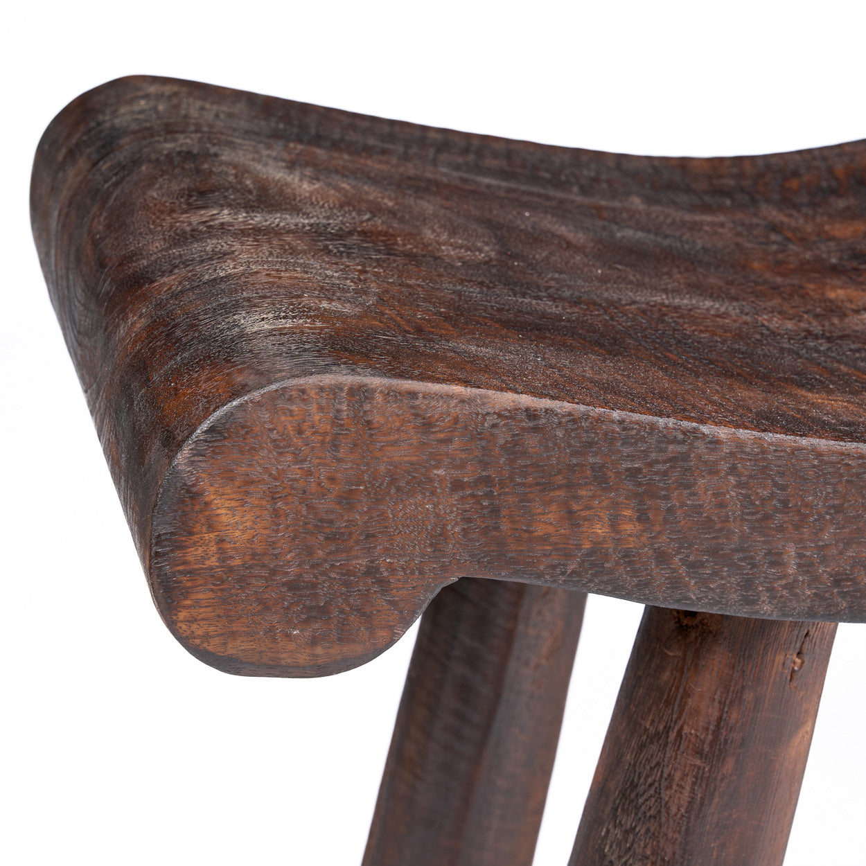 The Lombok Wave Bench - Dark Walnut - M