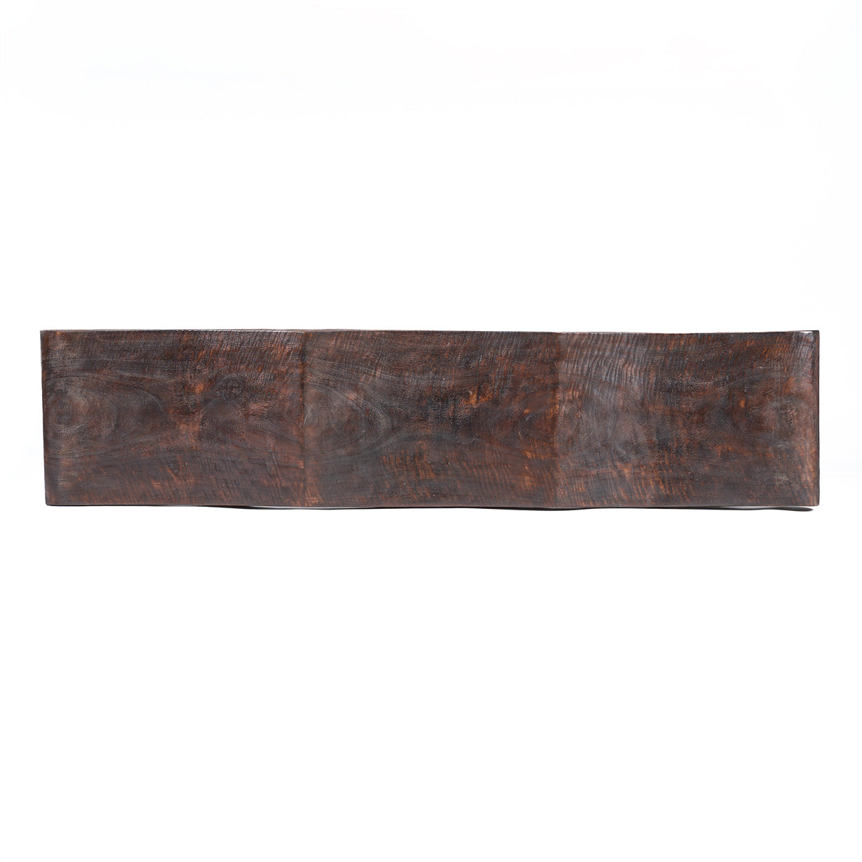 The Lombok Wave Bench - Dark Walnut - M