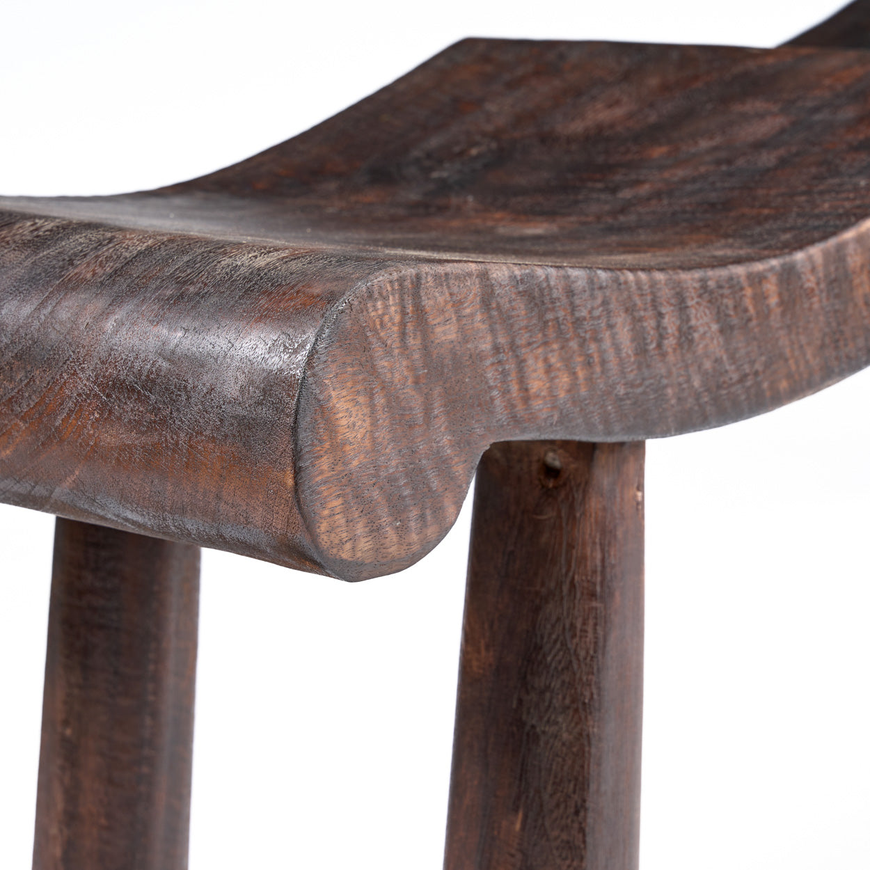 The Lombok Wave Bench - Dark Walnut - M