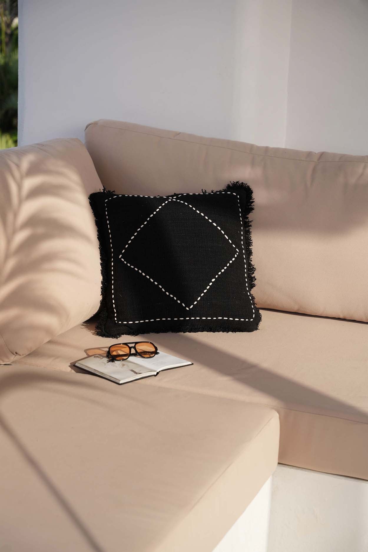 The Kasbah Cushion Cover - Black and White