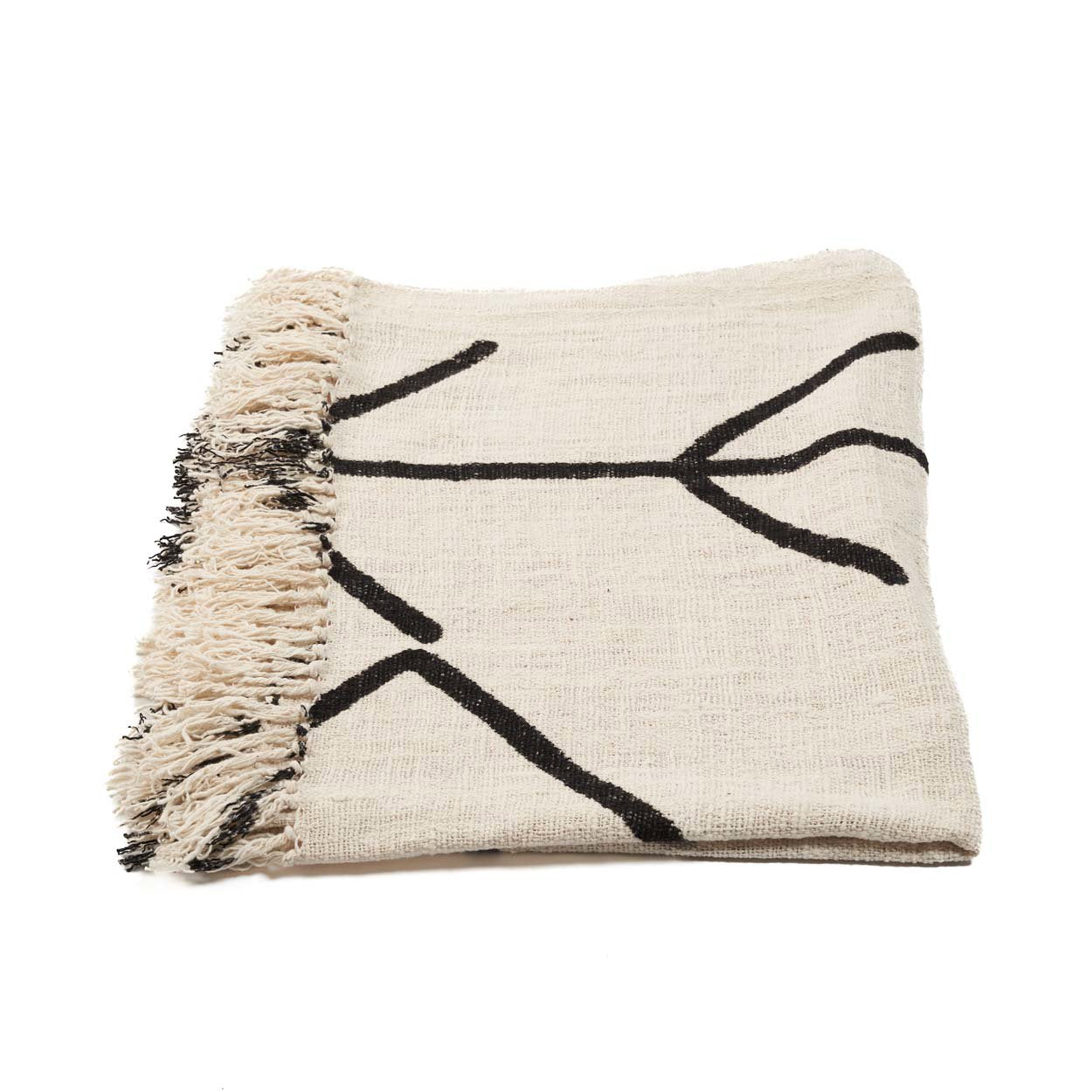 De Evil Eye Bedsprei - Natuurlijk Zwart