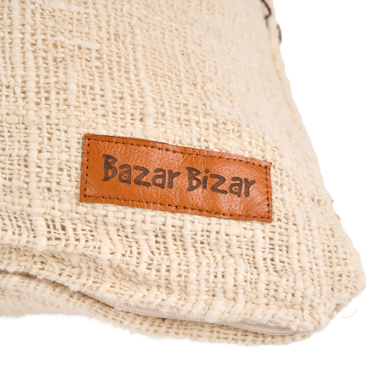 De Cocoa Patchwork Kussenhoes - Natuurlijk Bruin