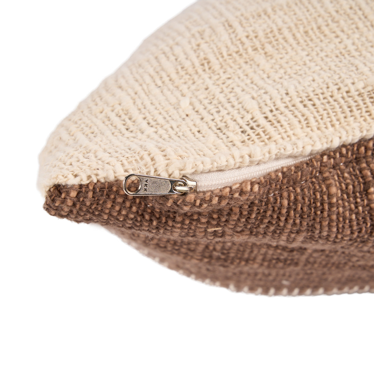 De Cocoa Patchwork Kussenhoes - Natuurlijk Bruin