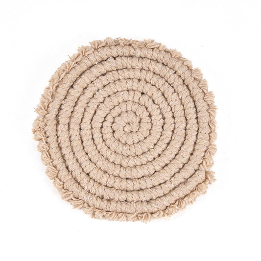 De katoenen onderzetter - Beige