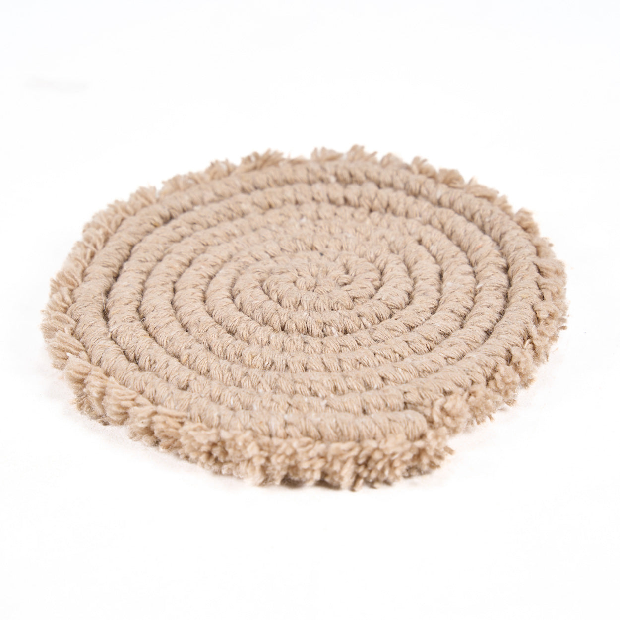 De katoenen onderzetter - Beige