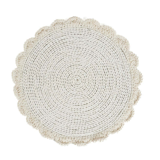 Le set de table de mariage en macramé - Naturel