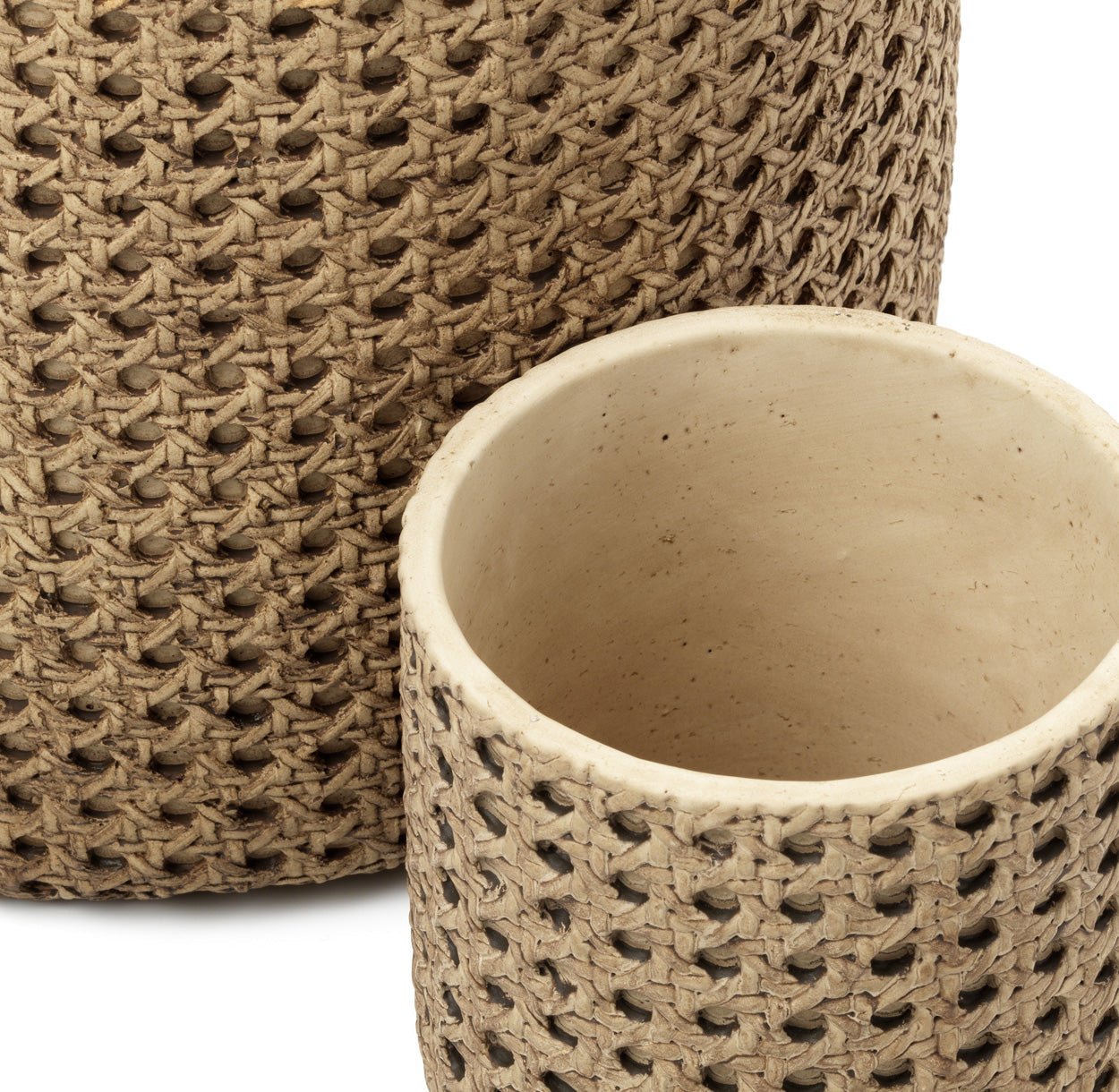 De RattanRock plantenbak - naturel - S