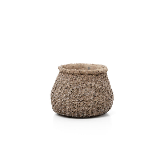 De Faux-Puff plantenpot - Bruin - S