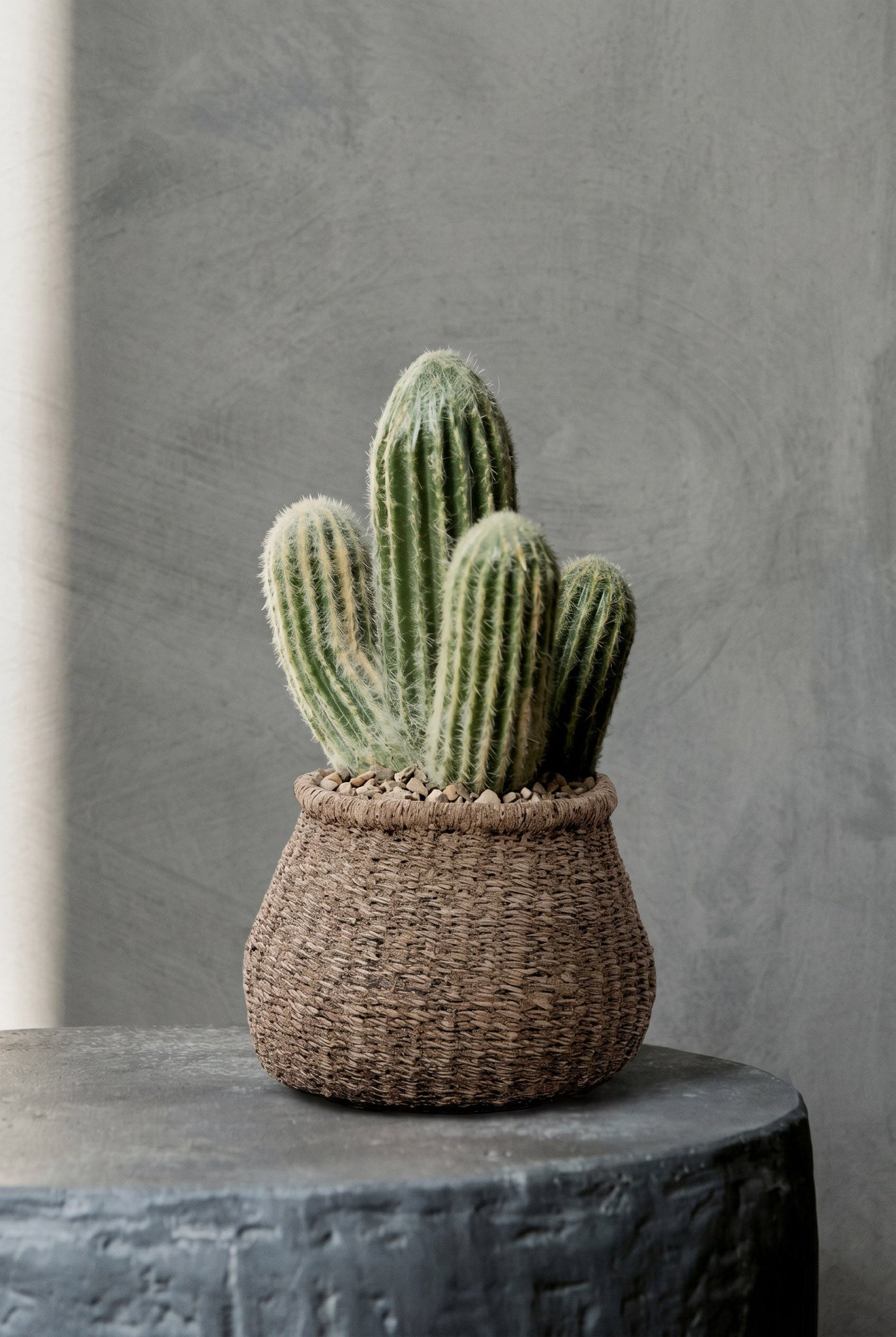 De Faux-Puff plantenpot - Bruin - S