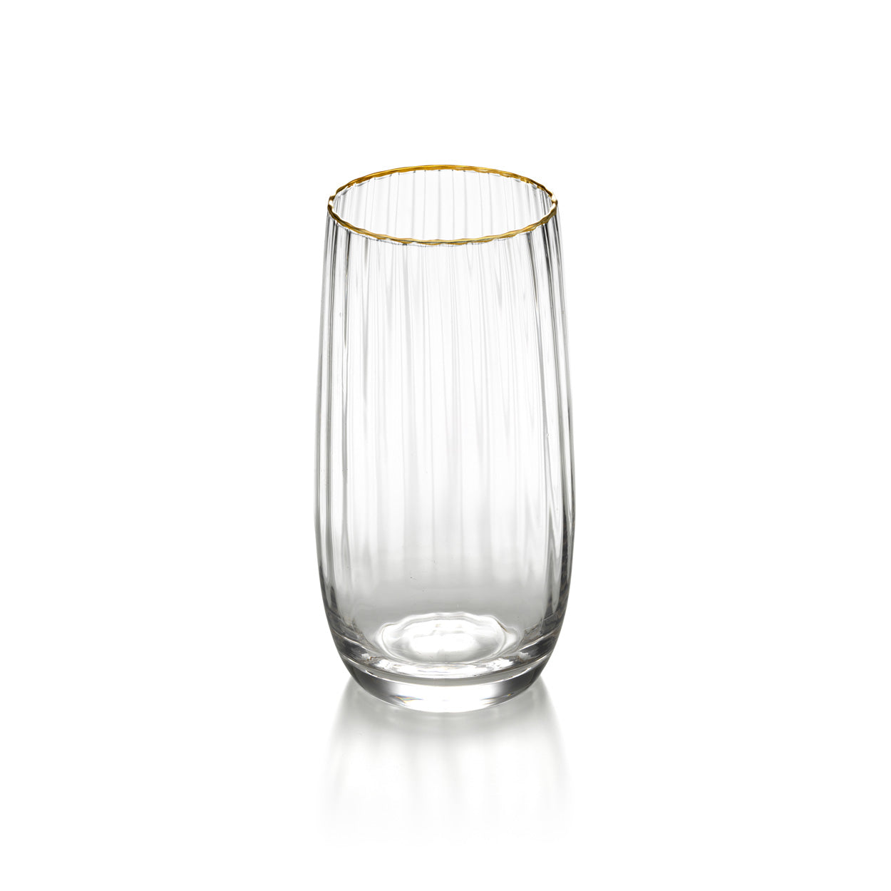 Highballglas met gouden rand - naturel goud