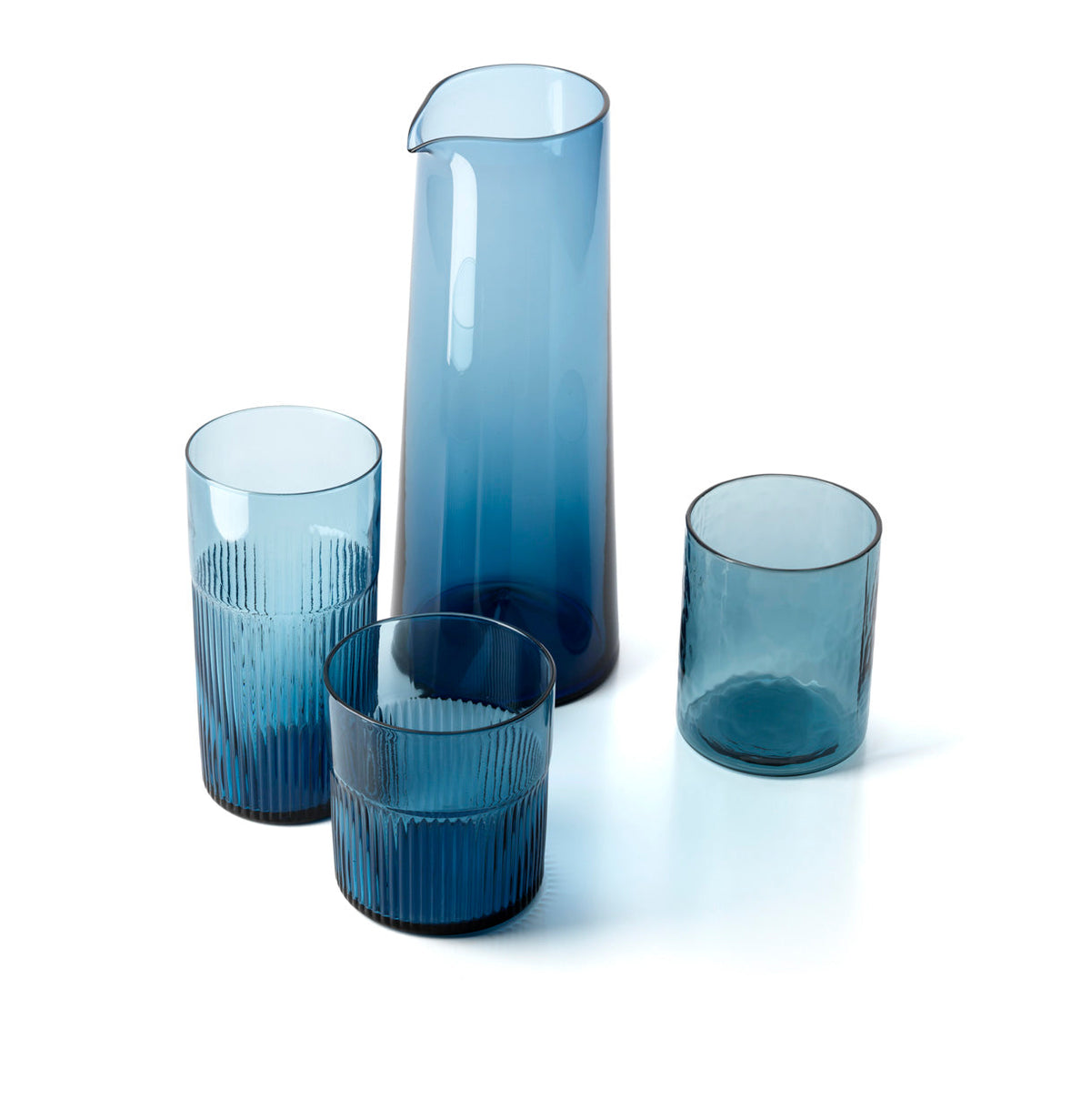 De azuurblauwe karaf - blauw