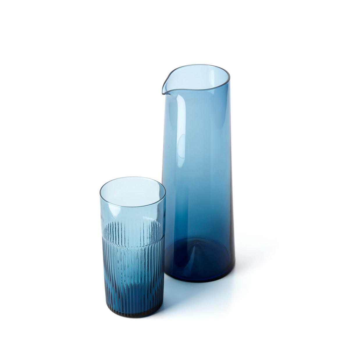 De azuurblauwe karaf - blauw
