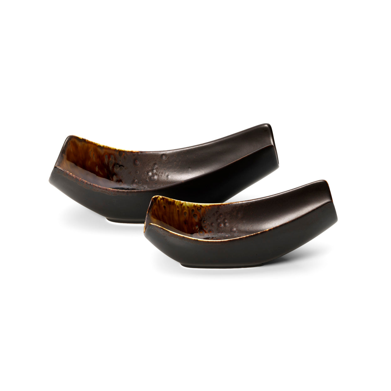 De Merapi serveerschaal - bruin - M