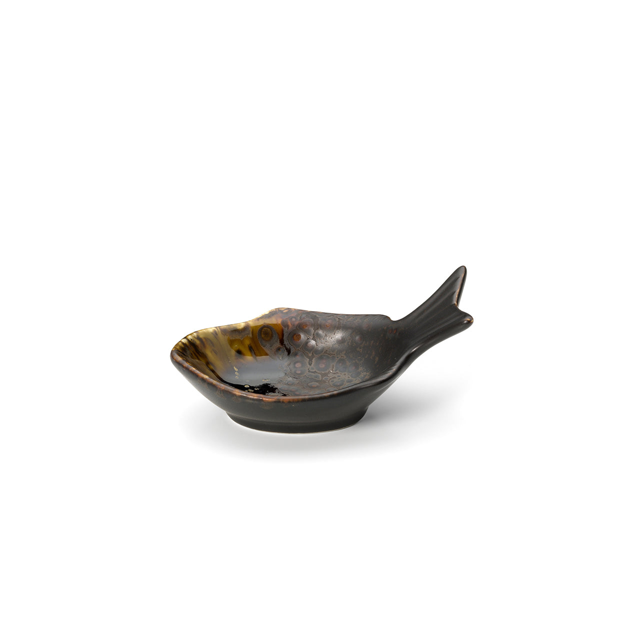 De Merapi visvormige kom - bruin - S