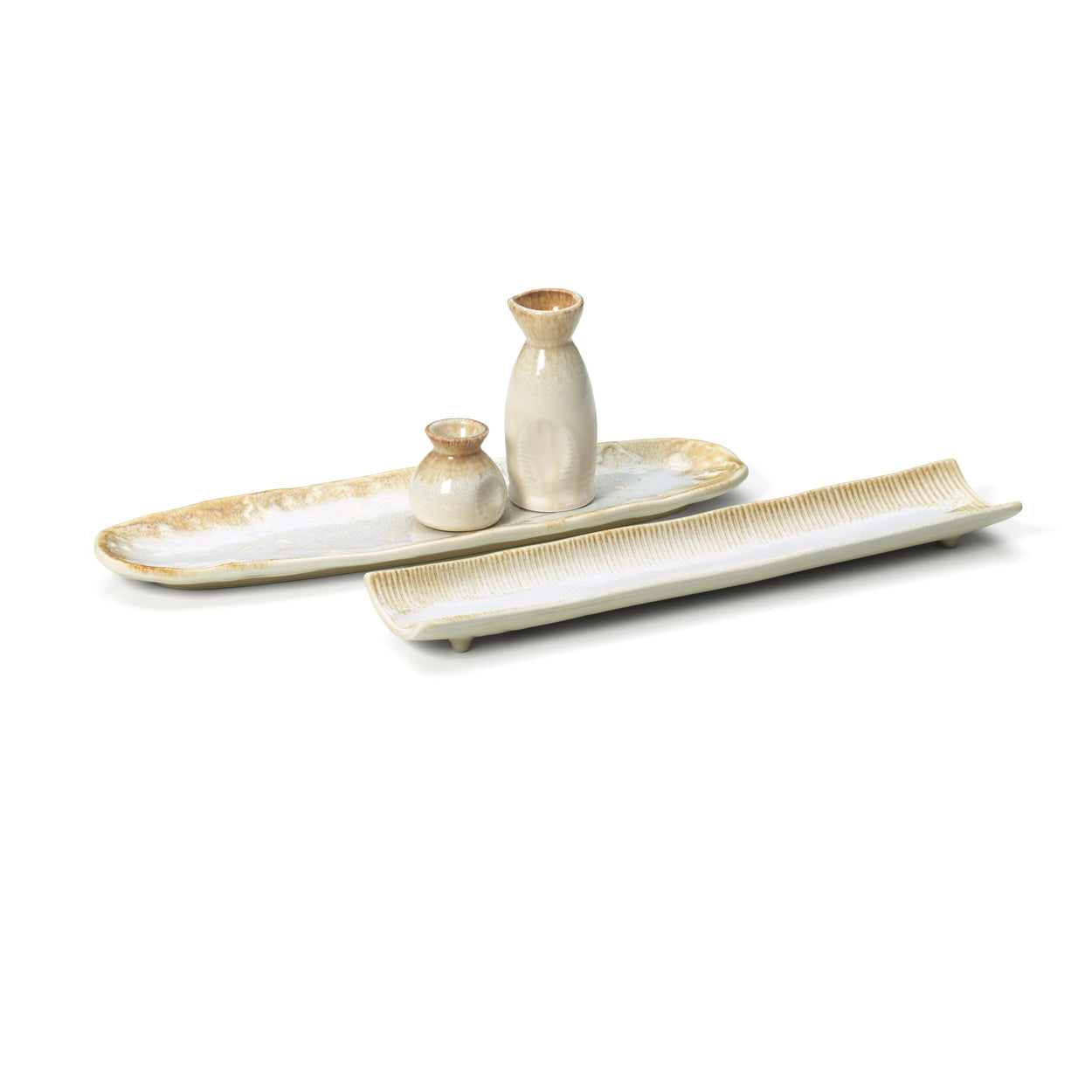 De Da Rocha lange serveerschaal - Witte honing