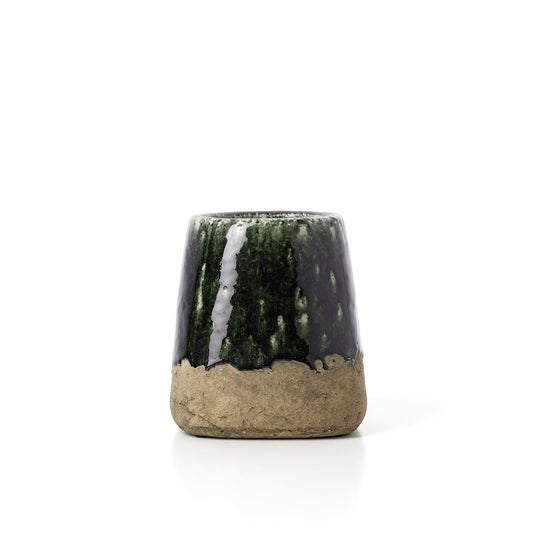 The Moss conische plantenpot - betongroen - S