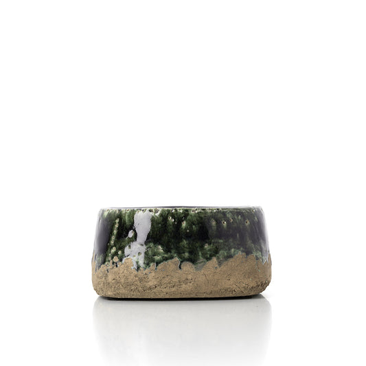 De Moss kom Plantenbak - Betongroen - Laag