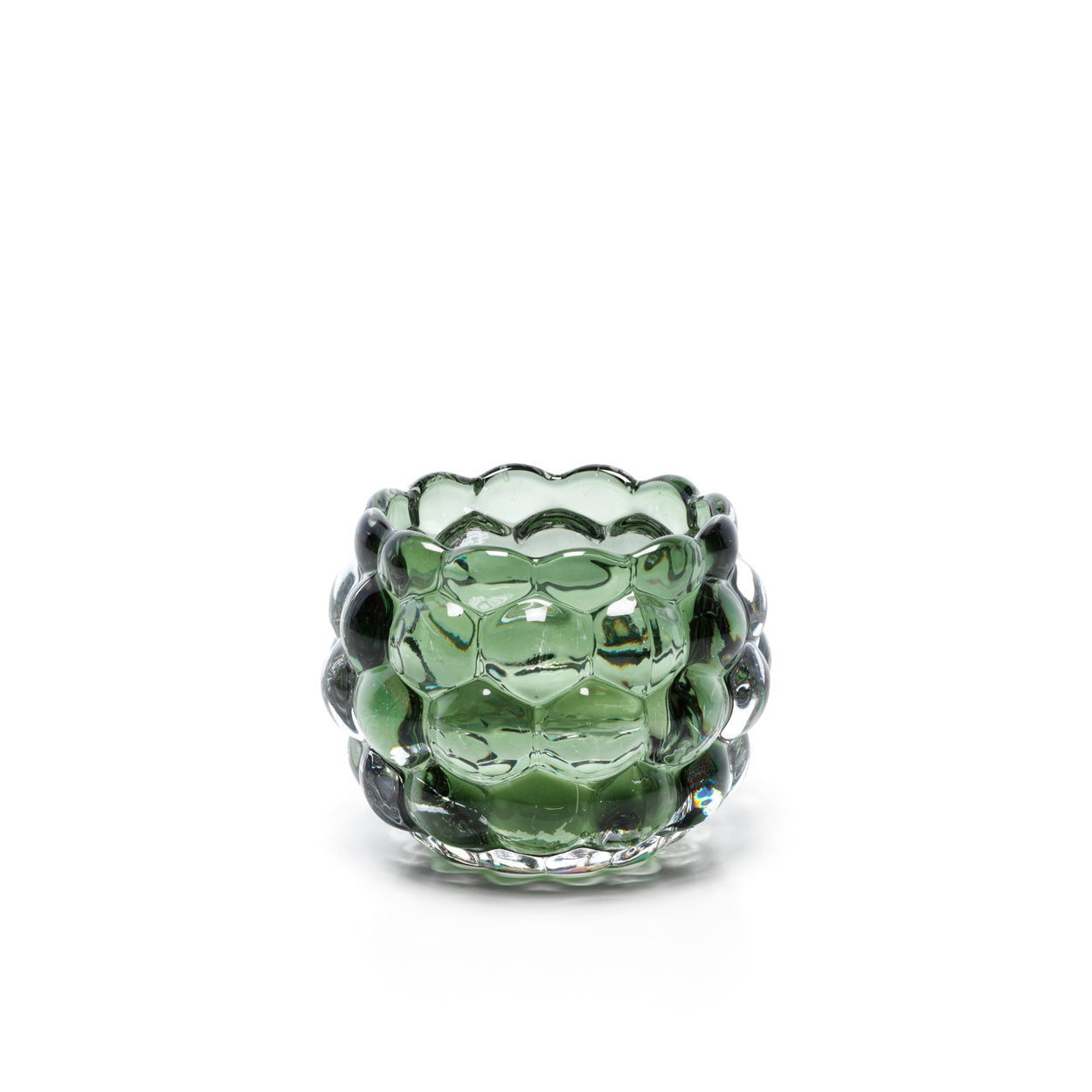 De Bubble Glow kaarsenhouder groen