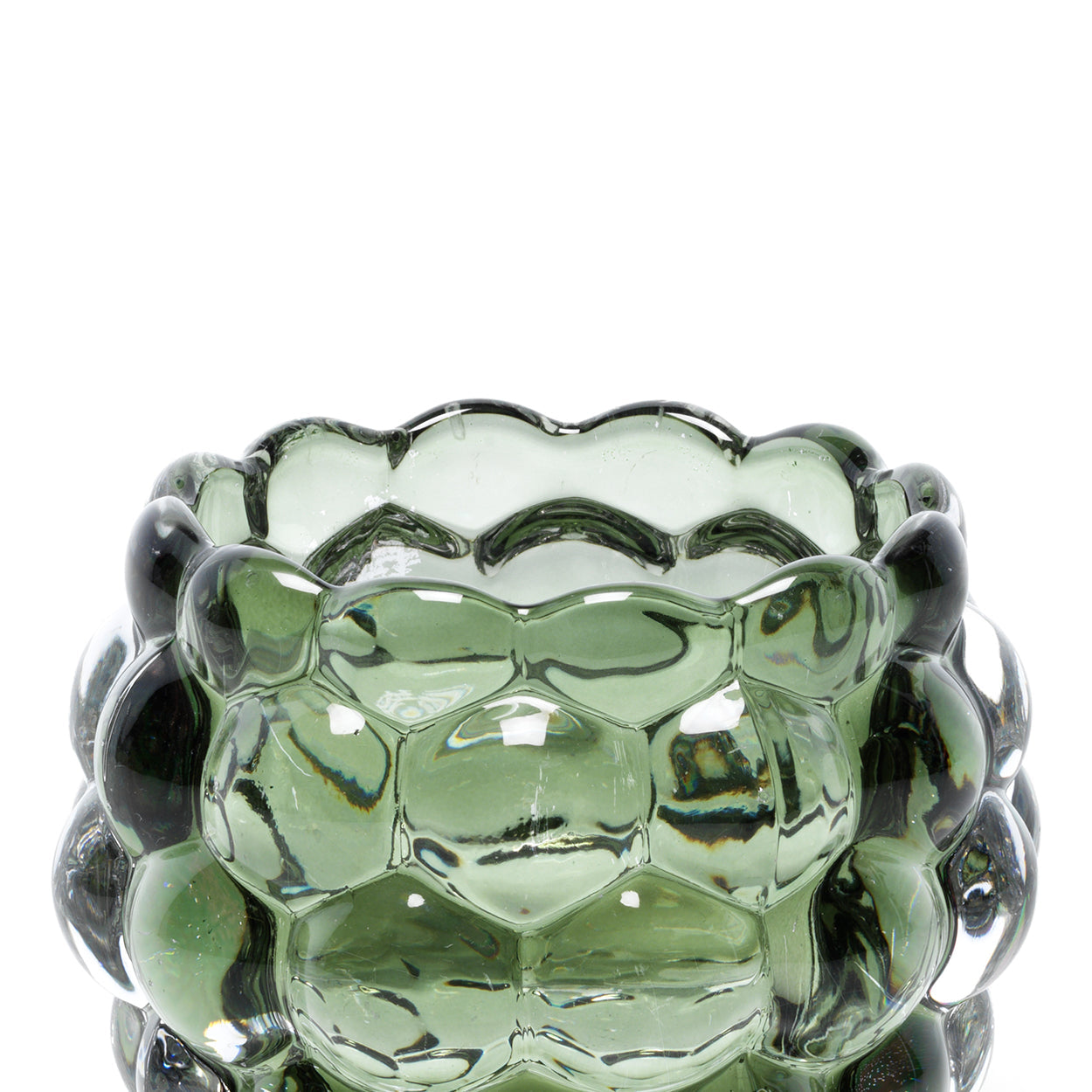 De Bubble Glow kaarsenhouder groen