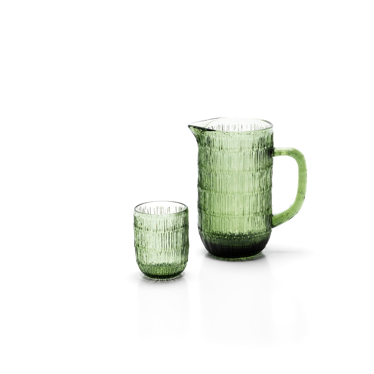 Mos Rimpel  waterglas - groen