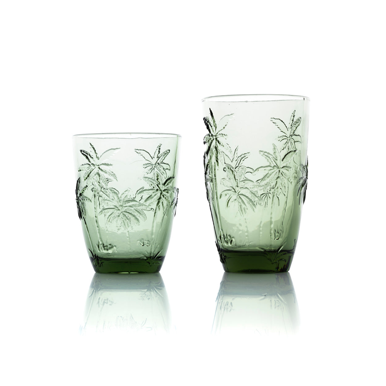 De Palm Breeze waterglas - groen